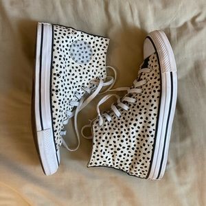 Dalmatian print converse